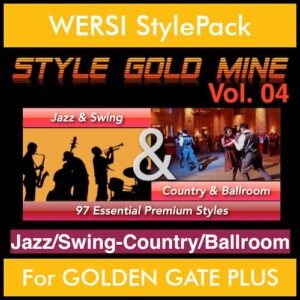 StyleGoldMine By PK Vol. 4  - Swing Jazz and Country Ballroom - 97 Styles for WERSI GOLDEN GATE PLUS in STE format