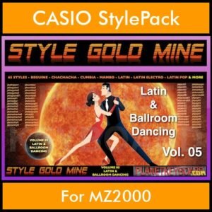 StyleGoldMine By PK Vol. 5  - Latin Ballroom Dancing - 65 Styles for CASIO MZ2000 in STL format