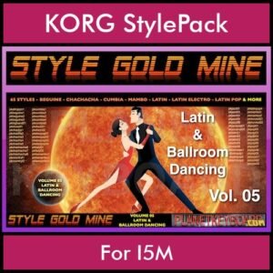 StyleGoldMine By PK Vol. 5  - Latin Ballroom Dancing - 65 Styles for KORG I5M in STY format