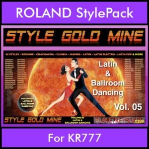 StyleGoldMine By PK Vol. 5  - Latin Ballroom Dancing - 65 Styles for ROLAND KR777 in STL format