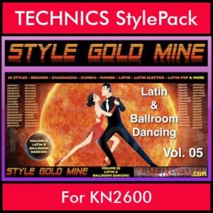 StyleGoldMine By PK Vol. 5  - Latin Ballroom Dancing - 65 Styles for TECHNICS KN2600 in CMP format