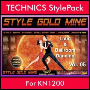 StyleGoldMine By PK Vol. 5  - Latin Ballroom Dancing - 65 Styles for TECHNICS KN1200 in CMP format