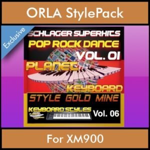 StyleGoldMine By PK Vol. 6  - Dance Pop Rock 1 - 60 Styles / Song Styles for ORLA XM900 in STL format