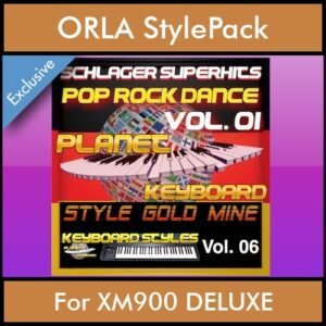 StyleGoldMine By PK Vol. 6  - Dance Pop Rock 1 - 60 Styles / Song Styles for ORLA XM900 DELUXE in STL format