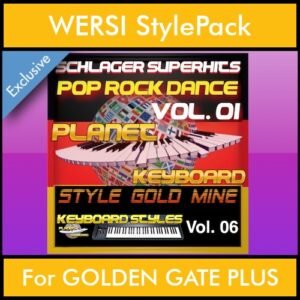 StyleGoldMine By PK Vol. 6  - Dance Pop Rock 1 - 60 Styles / Song Styles for WERSI GOLDEN GATE PLUS in STE format