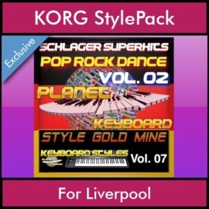 StyleGoldMine By PK Vol. 7  - Dance Pop Rock 2 - 60 Styles / Song Styles for KORG Liverpool in STY format