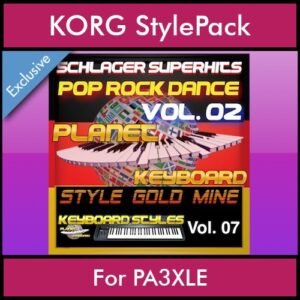 StyleGoldMine By PK Vol. 7  - Dance Pop Rock 2 - 60 Styles / Song Styles for KORG PA3XLE in STY format