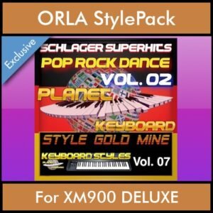 StyleGoldMine By PK Vol. 7  - Dance Pop Rock 2 - 60 Styles / Song Styles for ORLA XM900 DELUXE in STL format