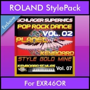 StyleGoldMine By PK Vol. 7  - Dance Pop Rock 2 - 60 Styles / Song Styles for ROLAND EXR46OR in STL format