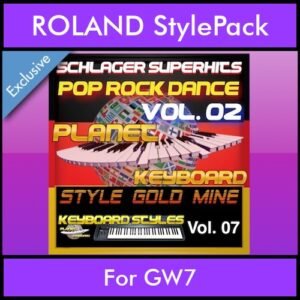 StyleGoldMine By PK Vol. 7  - Dance Pop Rock 2 - 60 Styles / Song Styles for ROLAND GW7 in STL format