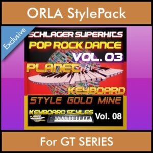 StyleGoldMine By PK Vol. 8  - Dance Pop Rock 3 - 60 Styles / Song Styles for ORLA GT SERIES in STL format