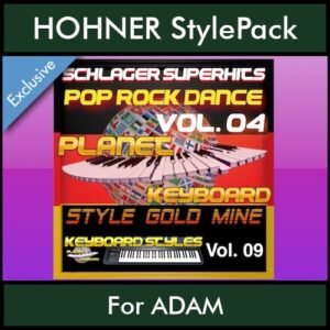 StyleGoldMine By PK Vol. 9  - Dance Pop Rock 4 - 60 Styles / Song Styles for HOHNER ADAM in STL format