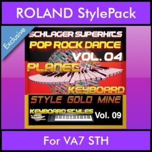 StyleGoldMine By PK Vol. 9  - Dance Pop Rock 4 - 60 Styles / Song Styles for ROLAND VA7 STH in STL format