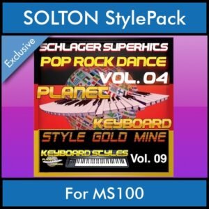 StyleGoldMine By PK Vol. 9  - Dance Pop Rock 4 - 60 Styles / Song Styles for SOLTON MS100 in PAT format