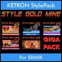 StyleGoldMine By PK GIGAPACK STYLEGOLDMINE Vol. 1 - Vol. 01 to Vol. 05 - 428 Styles for KETRON SD60K in KST format