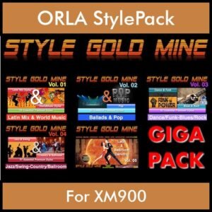 StyleGoldMine By PK GIGAPACK STYLEGOLDMINE Vol. 1  - Vol. 01 to Vol. 05 - 428 Styles for ORLA XM900 in STL format