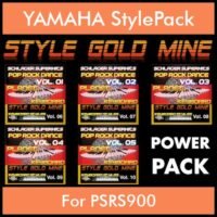 StyleGoldMine By PK POWERPACK STYLEGOLDMINE Vol. 1 - Vol. 06 to Vol. 10 - 300 Styles / Song Styles for YAMAHA PSRS900 in STY format