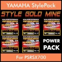 StyleGoldMine By PK POWERPACK STYLEGOLDMINE Vol. 1 - Vol. 06 to Vol. 10 - 300 Styles / Song Styles for YAMAHA PSRSX700 in STY format