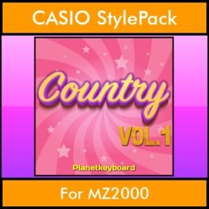 The Greatest Styles By PK Vol. 07  - Country Vol. 01 - 60 Styles / Song Styles for CASIO MZ2000 in STL format