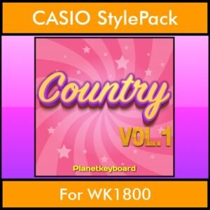 The Greatest Styles By PK Vol. 07  - Country Vol. 01 - 60 Styles / Song Styles for CASIO WK1800 in STL format