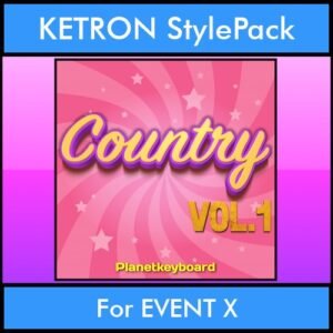 The Greatest Styles By PK Vol. 07  - Country Vol. 01 - 60 Styles / Song Styles for KETRON EVENT X in KST format