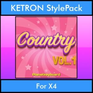 The Greatest Styles By PK Vol. 07  - Country Vol. 01 - 60 Styles / Song Styles for KETRON X4 in PAT format