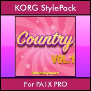 The Greatest Styles By PK Vol. 07  - Country Vol. 01 - 60 Styles / Song Styles for KORG PA1X PRO in STY format