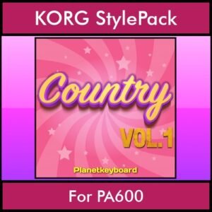 The Greatest Styles By PK Vol. 07  - Country Vol. 01 - 60 Styles / Song Styles for KORG PA600 in STY format