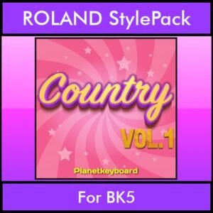 The Greatest Styles By PK Vol. 07  - Country Vol. 01 - 60 Styles / Song Styles for ROLAND BK5 in STL format