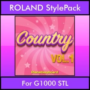 The Greatest Styles By PK Vol. 07  - Country Vol. 01 - 60 Styles / Song Styles for ROLAND G1000 STL in STL format