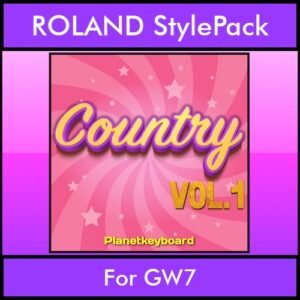 The Greatest Styles By PK Vol. 07  - Country Vol. 01 - 60 Styles / Song Styles for ROLAND GW7 in STL format