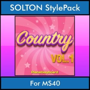 The Greatest Styles By PK Vol. 07  - Country Vol. 01 - 60 Styles / Song Styles for SOLTON MS40 in PAT format