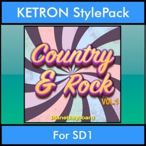 The Greatest Styles By PK Vol. 08  - Country and Rock Vol. 01 - 60 Styles / Song Styles for KETRON SD1 in PAT format