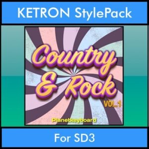 The Greatest Styles By PK Vol. 08  - Country and Rock Vol. 01 - 60 Styles / Song Styles for KETRON SD3 in PAT format