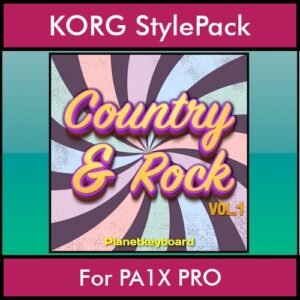 The Greatest Styles By PK Vol. 08  - Country and Rock Vol. 01 - 60 Styles / Song Styles for KORG PA1X PRO in STY format