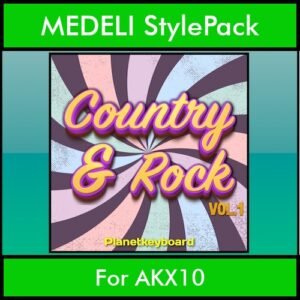 The Greatest Styles By PK Vol. 08  - Country and Rock Vol. 01 - 60 Styles / Song Styles for MEDELI AKX10 in STY format