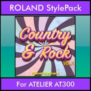 The Greatest Styles By PK Vol. 08  - Country and Rock Vol. 01 - 60 Styles / Song Styles for ROLAND ATELIER AT300 in STL format