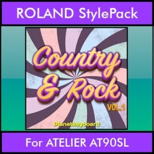 The Greatest Styles By PK Vol. 08  - Country and Rock Vol. 01 - 60 Styles / Song Styles for ROLAND ATELIER AT90SL in STL format