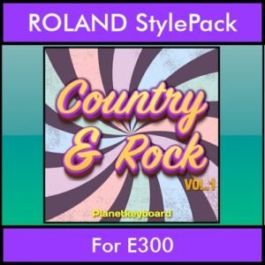 The Greatest Styles By PK Vol. 08  - Country and Rock Vol. 01 - 60 Styles / Song Styles for ROLAND E300 in STL format