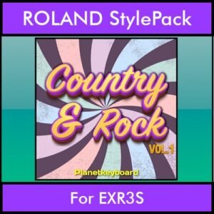 The Greatest Styles By PK Vol. 08  - Country and Rock Vol. 01 - 60 Styles / Song Styles for ROLAND EXR3S in STL format