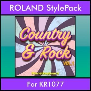 The Greatest Styles By PK Vol. 08  - Country and Rock Vol. 01 - 60 Styles / Song Styles for ROLAND KR1077 in STL format