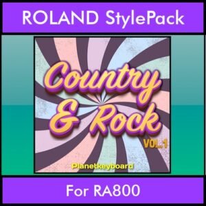 The Greatest Styles By PK Vol. 08  - Country and Rock Vol. 01 - 60 Styles / Song Styles for ROLAND RA800 in STL format