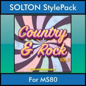 The Greatest Styles By PK Vol. 08  - Country and Rock Vol. 01 - 60 Styles / Song Styles for SOLTON MS80 in PAT format