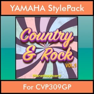 The Greatest Styles By PK Vol. 08  - Country and Rock Vol. 01 - 60 Styles / Song Styles for YAMAHA CVP309GP in STY format