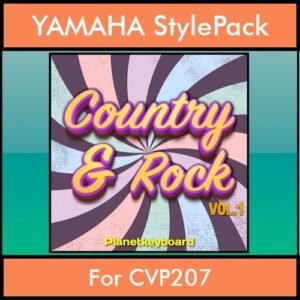 The Greatest Styles By PK Vol. 08  - Country and Rock Vol. 01 - 60 Styles / Song Styles for YAMAHA CVP207 in STY format