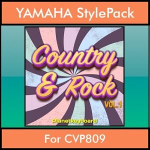 The Greatest Styles By PK Vol. 08  - Country and Rock Vol. 01 - 60 Styles / Song Styles for YAMAHA CVP809 in STY format