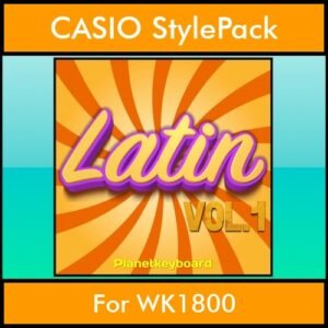 The Greatest Styles By PK Vol. 15  - Latin Vol. 01 - 60 Styles / Song Styles for CASIO WK1800 in STL format