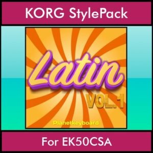 The Greatest Styles By PK Vol. 15  - Latin Vol. 01 - 60 Styles / Song Styles for KORG EK50CSA in STY format