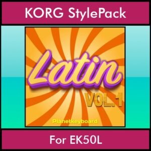 The Greatest Styles By PK Vol. 15  - Latin Vol. 01 - 60 Styles / Song Styles for KORG EK50L in STY format