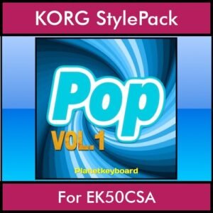 The Greatest Styles By PK Vol. 19  - Pop Vol. 01 - 60 Styles / Song Styles for KORG EK50CSA in STY format